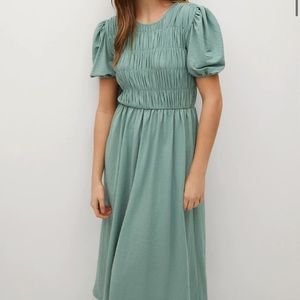 MANGO dress. Sage green. Midi length
